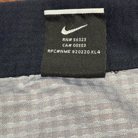 Nike Golf Dri-FIT UV 1/4-Zip Pullover - Textured Blue/Grey - Men's M - Picture 3 of 5